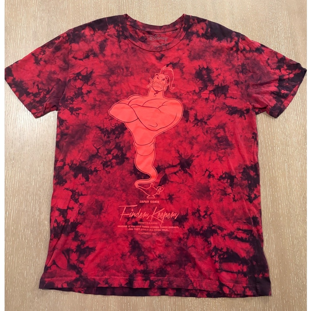 Vintage 1992 Disney by Neff Aladdin Jafar Finders Keepers Red Black T Shirt 2XL